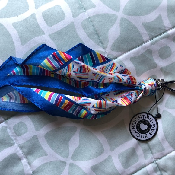 Brighton Accessories - Brighton Blue Scarf Bag Charm/Key Ring